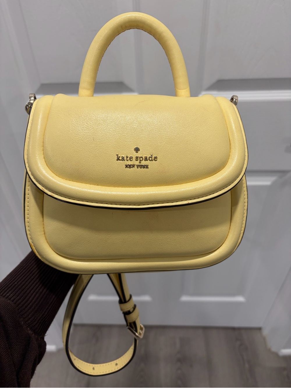 kate spade Lemon Yellow Mini Top-Handle Crossbody Bag